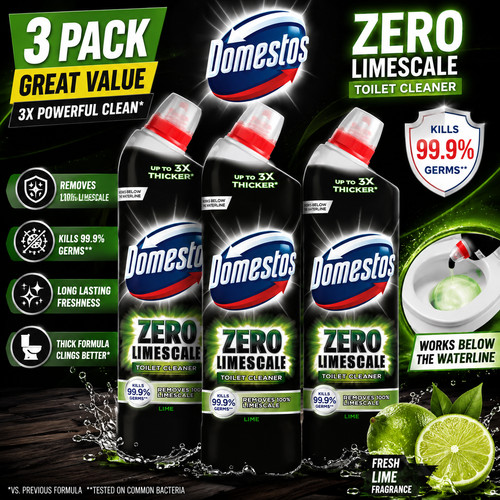 Domestos zero limescale toilet - domestos,