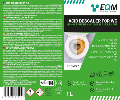 Eqm acid toilet cleaner - cleaner, &